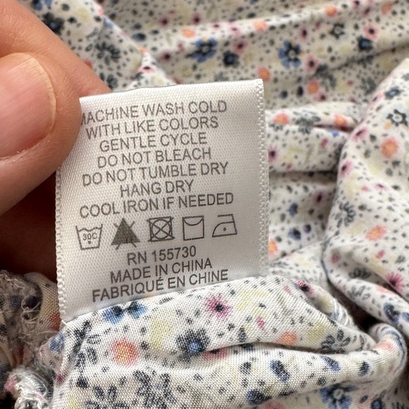 Jane and Delancey Women's Long Sleeve Allover Floral Peplum Top Multicolor Small - Picture 7 of 12